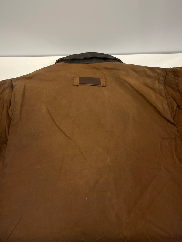 バブアー BARBOUR 90's 90年代 BUCKHOUSE バックハウス ダブルネーム BUSHMAN JACKET ブッシュマンジャケット ワックス コットン オイルドジャケット ハンティング VINTAGE ヴィンテージ ジャケット ブラウン 101MT-5336