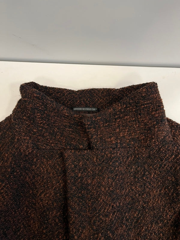 ワイズ Y's ウールコート ツイードコート  YS-J05-119 コート ブラウン サイズ3 101LT-204