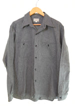 バズリクソンズ BUZZ RICKSON'S COTTON COVERT WORK SHIRTコットンコバート ワークシャツサイズ16-16 1/2 黒 	BR26082 長袖シャツ ブラック 103MT-2792