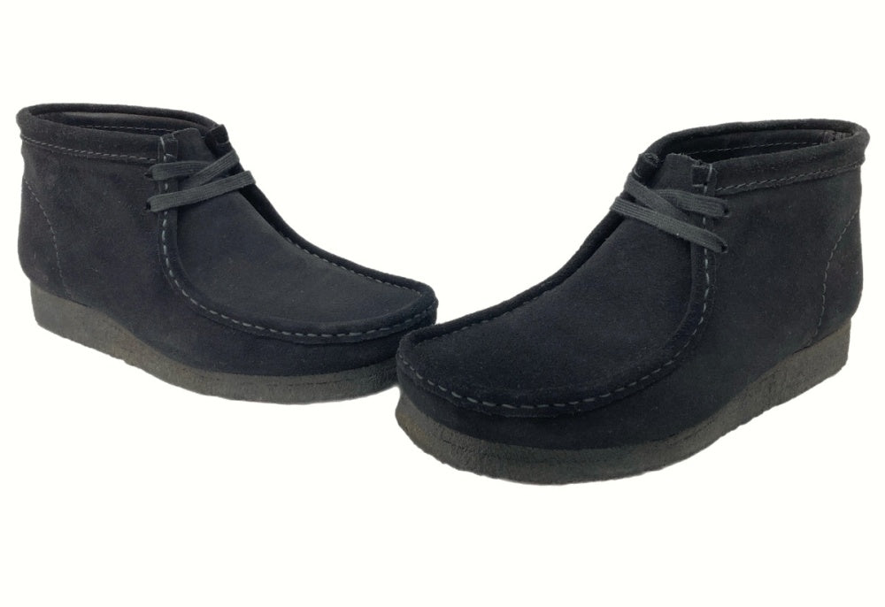 CLARKS ORIGINALS スエード　ワラビー ブラック UK7 Wallabee / メンズ ワラビー（ブラックスエード） -Clarks (クラークス
