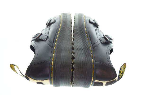 ドクターマーチン Dr.Martens ハラコ ダブル モンクストラップシューズ 黒  GV04V レディース靴 ブーツ その他 ブラック UK6 25cm 103S-1073