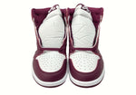 ナイキ NIKE 21年製 AIR JORDAN 1 RETRO HIGH OG BORDEAUX エア ジョーダン レトロ ハイ ボルドー AJ1 白 赤紫 555088-611 メンズ靴 スニーカー ホワイト 28cm 104-shoes527