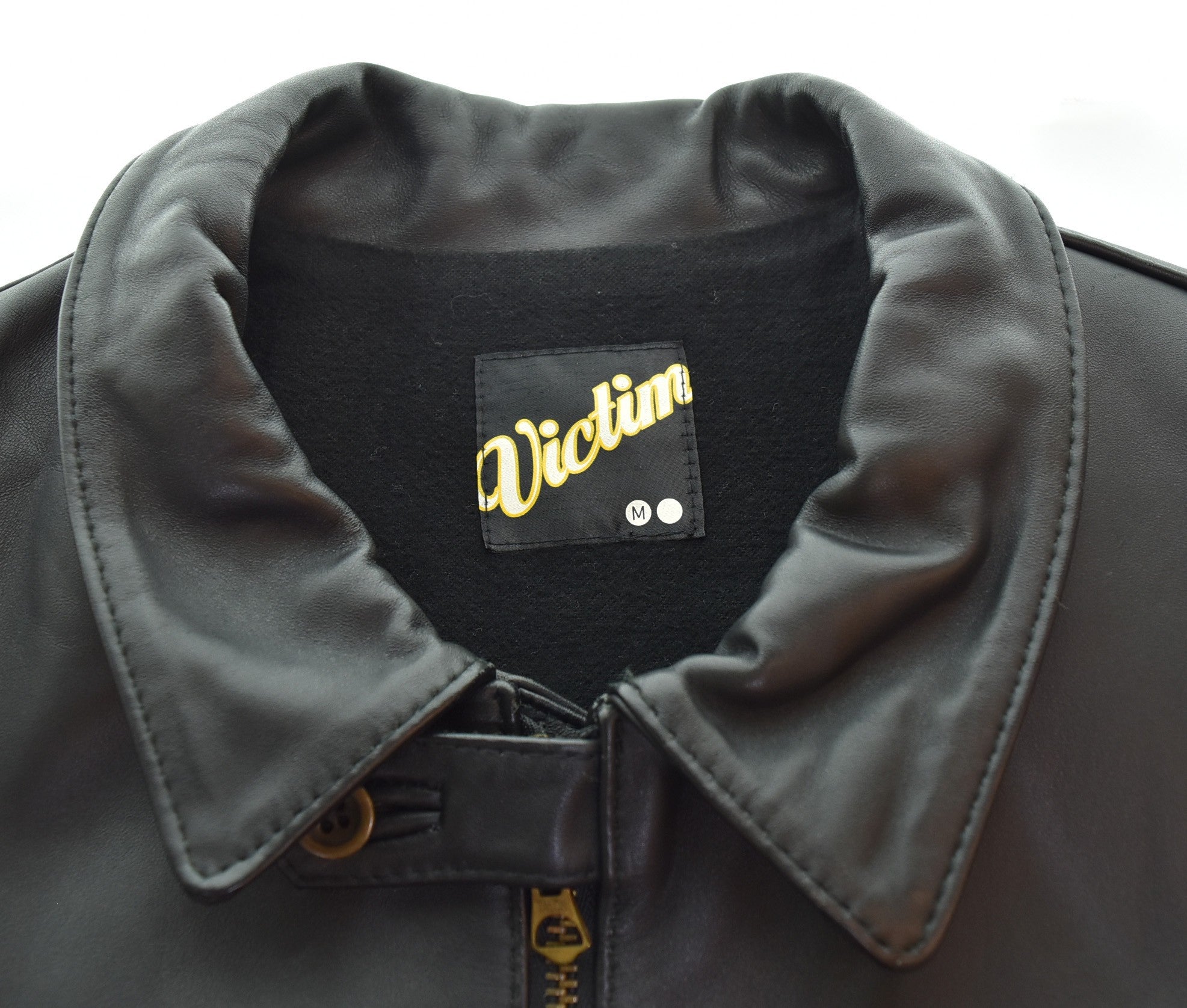 【美品】victim ホース レザー ライダース ジャケット VICTIM ヴィクティム 馬革 ホースレザー レザージャケット⁄VTM-08-J