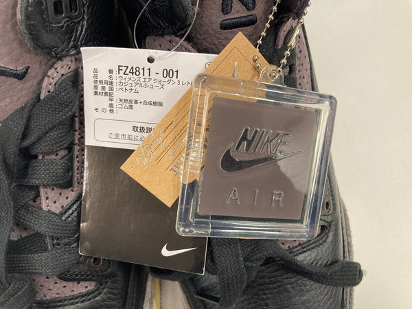 ジョーダン JORDAN NIKE WMNS AIR JORDAN 3 RETRO OG SP A MA MANIERE ナイキ エア ジョーダン 3 レトロ OG SP アママニエール FZ4811-001 メンズ靴 スニーカー ブラック 28.5cm 101sh-1908