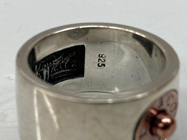 リーバイス Levi's RIVET RING リベット リング ボタン ワーク 指輪 925 銀 メンズジュエリー 指輪・リング ロゴ シルバー 104A-74