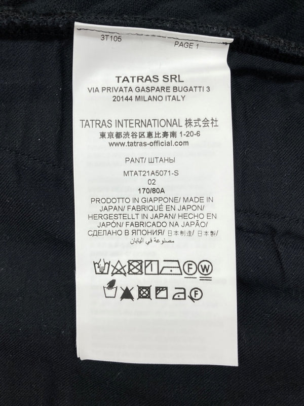 タトラス TATRAS Patchwork Stretch Pants パッチワーク ストレッチ パンツ イージー ジャージ スウェット ボトム 黒 総柄 MTAT21A5071-S ボトムスその他 ブラック サイズ 02 104MB-403