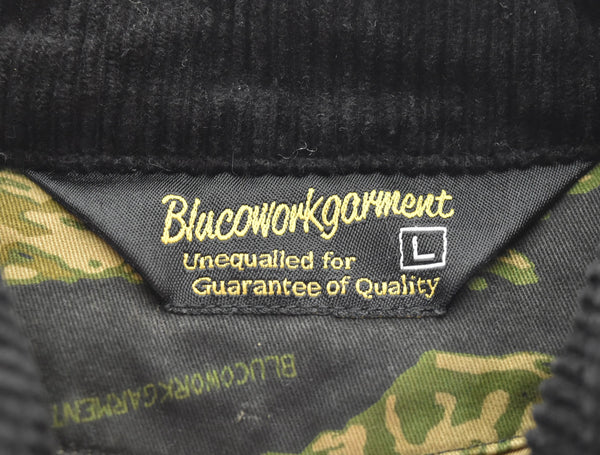 ブルコ BLUCO WORK GARMENT HORSE RIDE COAT Tiger stripe ホースライドコート タイガーストライプ ジャケット マルチカラー Lサイズ 103MT-3327