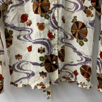 カネコイサオ kaneko isao ワンダフルワールド 流水柄 フード付き シャツ 長袖シャツ ホワイト 201LT-429