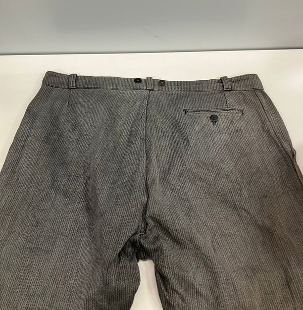 ヴィンテージ vintage 50's 50年代 EURO ユーロワーク VETEMENTS MONS ピケ ワークパンツ ごま塩 ヘリンボーン メタルフック ボタンフライ ボトムスその他 グレー - 101MB-775