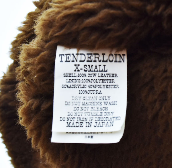 テンダーロイン TENDERLOIN T-SADDLE SUEDE JKT スウェード レザー サドル ジャケット COW SUEDE カウ スエード XS ジャケット ブラウン 103MT-2650