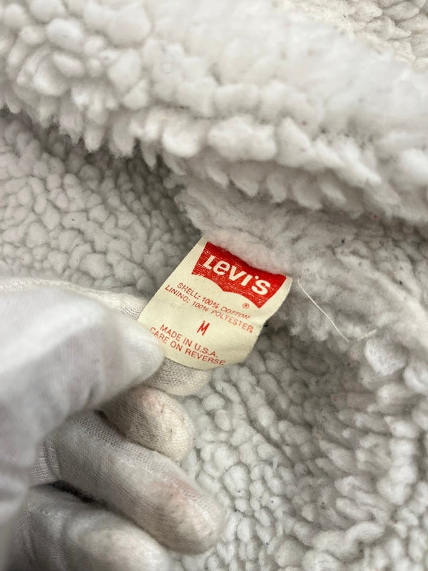 リーバイス Levi's 80s 80's ブラックデニムボアジャケット USA製 ヴィンテージ 黒 70609-0253 ジャケット ブラック Mサイズ 101MT-5293