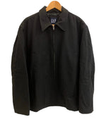 ギャップ GAP 90's~00's 90年代~ OLD GAP 紺タグ ウール メルトン ブルゾン スウィングトップ ジャケット ブラック Lサイズ 101MT-4756