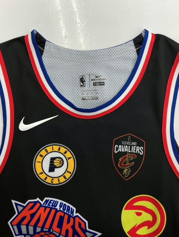 ナイキ NIKE 18SS × Supreme シュプリーム NBA Teams Authentic Jersey オーセンティック ジャージ タンクトップ バスケ 黒 AQ4227-010 ノースリーブ ロゴ ブラック Sサイズ 104MT-1154
