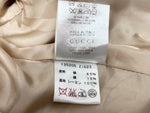 グッチ GUCCI トムフォード期 90s~00s Vintage ヴィンテージ ピークドラペル フォーマル スーツ 2B シングル コーデュロイ シルク コットン BEIGE 135205.ZI023 ジャケット ベージュ SIZE40 104LT-182