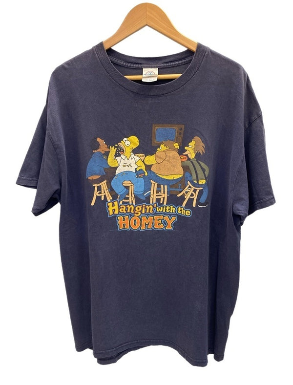 ヴィンテージ vintage 00s  ザ・シンプソンズ THE SIMPSONS ANIME Tshirt アニメTシャツ キャラT 紺 Tシャツ ネイビー Lサイズ 101MT-2974