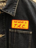 トリプルエースクラブ Triple Ace Club TAC デニム ワッペン カバーオール インディゴ  XL ジャケット ワンポイント ネイビー LLサイズ 101MT-2213