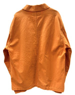 ステューシー STUSSY Torque Jacket トルクジャケット ワークジャケット ライトアウター ミリタリー ステンカラー フロントボタン ロゴプリント ORANGE 橙色 ジャケット ワンポイント オレンジ XLサイズ 104MT-1801