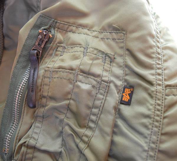 アルファ インダストリーズ ALPHA INDUSTRIES 90's N-3B ミリタリー Military MADE IN USA フライト ジャケット Flight Jacket IDEAL 90年代 ジャケット カーキ Sサイズ 103MT-3445