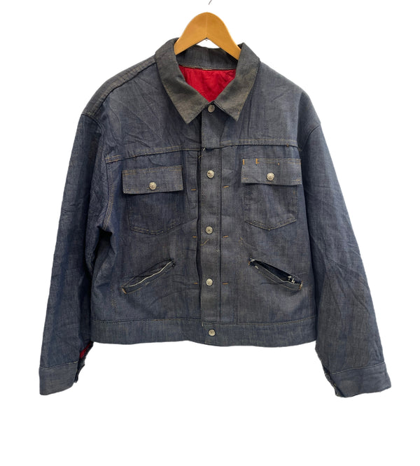 ヴィンテージ vintage 60's 60年代 unknown ストア系 2nd TYPE デニムジャケット トラッカー Gジャン 裏地キルティング セカンド ジャケット ブルー 101MT-5445