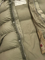 テンシー Ten c ALPINE DOWN JACKET アルパイン ダウン ジャケット ガーメントダイナイロン ジップアップ アウター 緑 TC-J1128 サイズ 48 ジャケット 無地 カーキ 104MT-1422