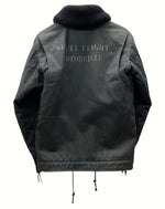 スカルフライト SKULL FLIGHT RIDERS N-1 STENCIL JACKET ライダース ステンシル ジャケット アウター バイカー バイク 黒 36 ジャケット ロゴ ブラック 104MT-845