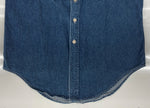 ラルフローレン RalphLauren POLO COUNTRY 90s DENIM WORK SHIRT デニム ワーク シャツ タックボタン ハミルトン社 長袖 インディゴ 青 長袖シャツ 無地 ブルー Mサイズ 104MT-2264