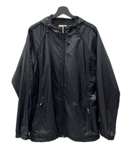 ステューシー STUSSY OLD ZIP HOODIE NYLON JACKET ジップ フーディ ナイロン ジャケット 黒 ジャケット ワンポイント ブラック Lサイズ 104MT-1921