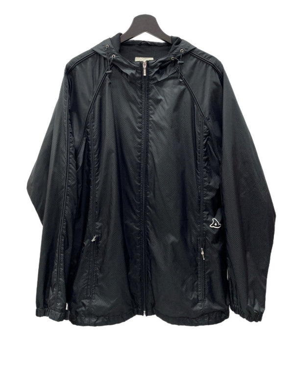 ステューシー STUSSY OLD ZIP HOODIE NYLON JACKET ジップ フーディ ナイロン ジャケット 黒 ジャケット ワンポイント ブラック Lサイズ 104MT-1921