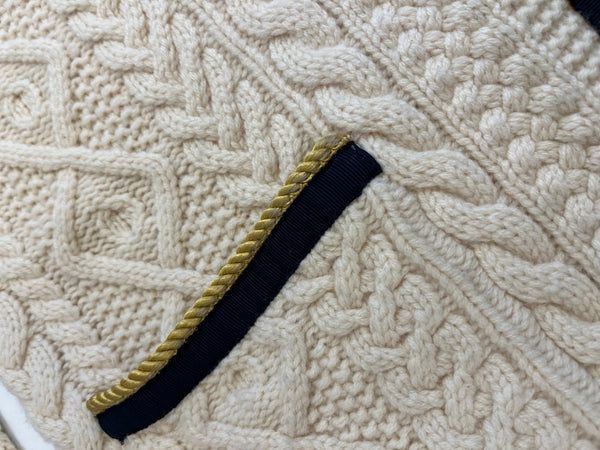 ラルフローレン RalphLauren カシミア混 ケーブルニットカーディガン ニットジャケット 白 カーディガン ホワイト Sサイズ 101LT-263