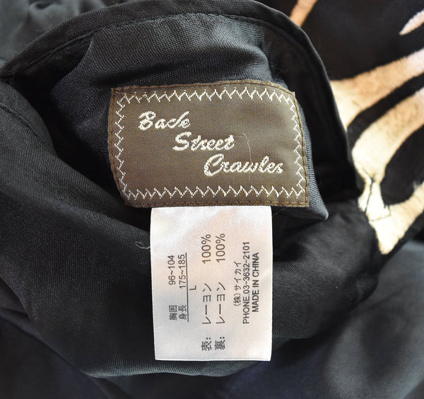 バックストリートクローラー BACK STREET CRAWLER スカル リバーシブル スカジャン SKULL Souvenir Jacket Reversible 骨  52133301 ジャケット ブラック Lサイズ 103MT-2572
