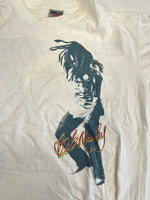ヴィンテージ vintage BOB MARLEY ボブマーリー バックプリント 白 Tシャツ ホワイト Lサイズ 101MT-4788