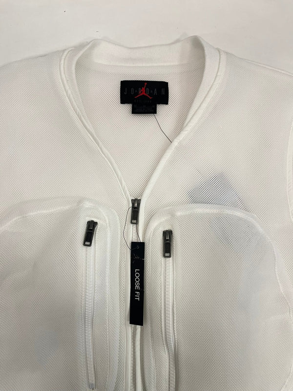ナイキ NIKE Jordan 23 Engineered Spacer Mesh Vest メッシュベスト 白 CN4584-100 ベスト ホワイト Mサイズ 101MT-5295