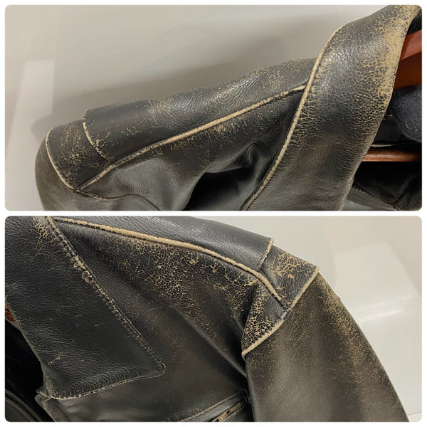 【曜日割引対象外】 ハーレーダビッドソン HARLEY-DAVIDSON USA製 SCREAMIN EAGLE レザージャケット シングルライダースジャケット インナー付き ジャケット ブラック 38サイズ 201MT-4532 VB