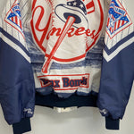 【曜日割引対象外】 ヴィンテージ vintage 80's チョークライン CHALK LINE MLB USA製 ナイロン ジャケット ホワイト Lサイズ 201MT-4208 VB
