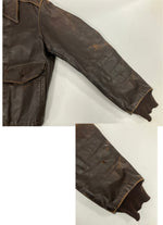 ミリタリー military 50's 50年代 US AIR FORCE A-2 フライトジャケット レザー CONMAR ZIP VINTAGE ヴィンテージ ジャケット ブラウン 101MT-5190