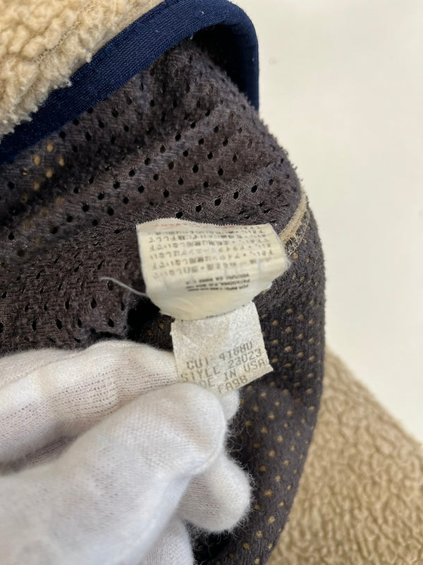 パタゴニア PATAGONIA 90s 90's 98年製 USA製 レトロカーディガン ナチュラルベージュ フリースジャケット  23023 FA98  ジャケット ベージュ Mサイズ 101MT-5021
