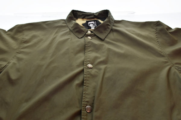 アベイシングエイプ A BATHING APE コーチジャケット カモフラ 初期 タグ OLD APE オールド エイプ ジャケット カーキ Lサイズ 103MT-3036