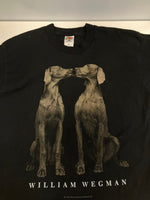ヴィンテージ vintage 90’s 90年代 FRUIT OF THE LOOM ウィリアムウェグマン William Wegman Dog 犬 フォト 写真家 アートT Tシャツ ブラック Lサイズ 101MT-4170