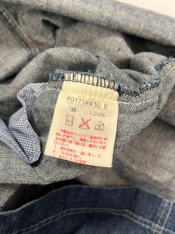 ピンクハウス PINK HOUSE デニムワンピース オーバーオール エプロンワンピース 刺繍 犬 青 P017TFA30 ワンピース ブルー 101LT-173