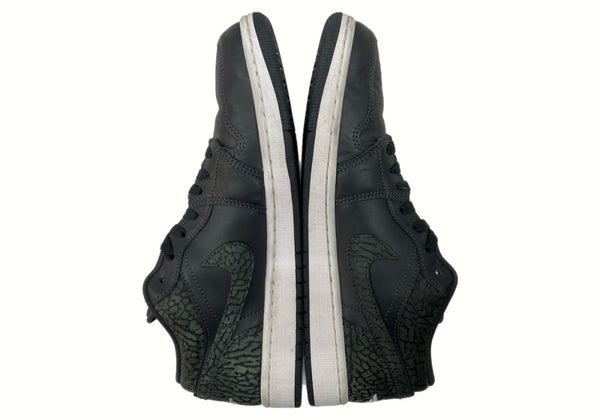 ナイキ NIKE 23年製 AIR JORDAN 1 LOW SE BLACK ELEPHANT エア ジョーダン ロー ブラック エレファント AJ1 白 黒 FB9907-001 メンズ靴 スニーカー ブラック 28cm 104S-646