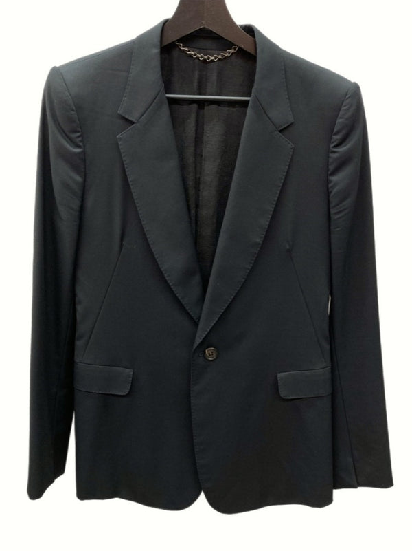 ユリウス JULIUS 05ss WOOL BLEND TAILORED JACKET ウール混 テーラード ジャケット AN INDIVIDUAL アーカイブ 黒 サイズ 2 ジャケット 無地 ブラック 104MT-963