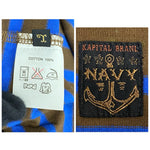 【曜日割引対象外】 キャピタル KAPITAL ボーダー ロンT 長袖カットソー ブラウン Lサイズ 201MT-4127 VB