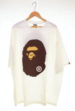 アベイシングエイプ A BATHING APE   ビッグ 猿顔プリント 半袖 クルーネック Tシャツ 3XL Tシャツ ホワイト 4Lサイズ 103MT-2802