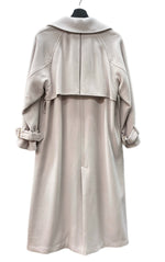 アニュアンス  anuans ウール トレンチコート スタンドカラー チェスター ラグラン ドレープ スロートタブ オーバーサイズ PINK 1523500287-0 コート 無地 ピンク Sサイズ 104LT-250