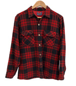 ペンドルトン PENDLETON  60's 60年代 オープンカラー ボードシャツ ウールシャツ 開襟 オンブレチェック vintage ヴィンテージ 長袖シャツ レッド Mサイズ 101MT-4190