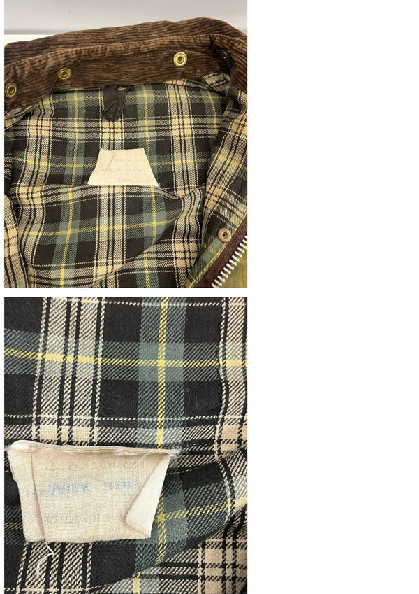 バブアー BARBOUR 90's 90年代 3ワラント BORDER ボーダー ワックス コットン オイルドジャケット コート VINTAGE ヴィンテージ A200 C40 ジャケット カーキ 101MT-5340