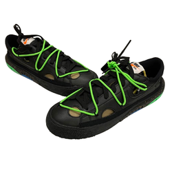 ナイキ NIKE × FF-WHITE BLAZER LOW '77/OW DH7863-001 メンズ靴 スニーカー ブラック 28.5cmサイズ 201-shoes1568