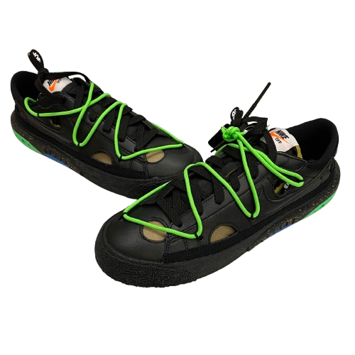 ナイキ NIKE × FF-WHITE BLAZER LOW '77/OW DH7863-001 メンズ靴 スニーカー ブラック 28.5cmサイズ 201-shoes1568