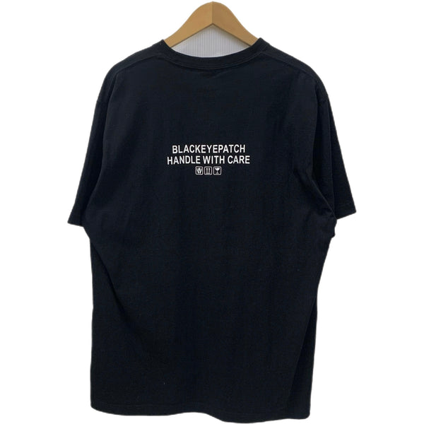 ブラックアイパッチ BlackEyePatch ラインストーン 取扱注意 Tシャツ ブラック Xlサイズ 201MT-4683