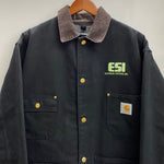 【曜日割引対象外】 カーハート Carhartt ミシガンチョアコート カバーオール ブランケットライナー ダック ジャケット ブラック 201MT-4466 VB